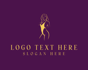 Woman Bikini Fashion Logo