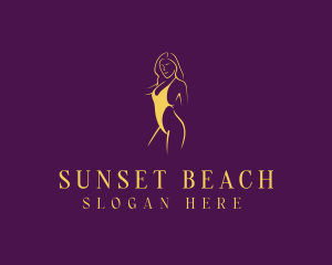 Woman Bikini Fashion logo design