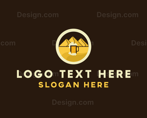 Desert Beer Beverage Logo