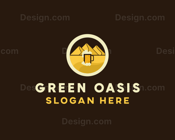 Desert Beer Beverage Logo