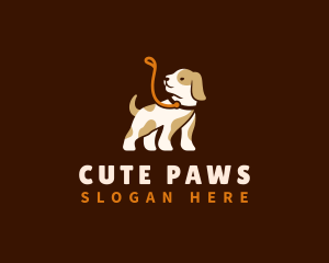 Cute Puppy Dog logo design