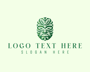 Maori Traditional Mask logo