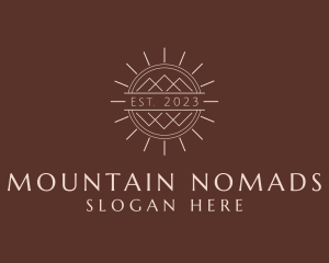 Luxe Glamping Travel logo design