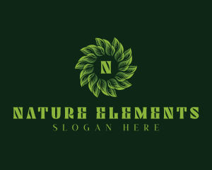 Herbal Natural Garden logo design