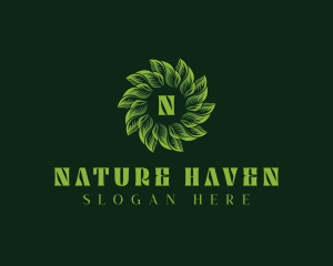 Herbal Natural Garden logo design