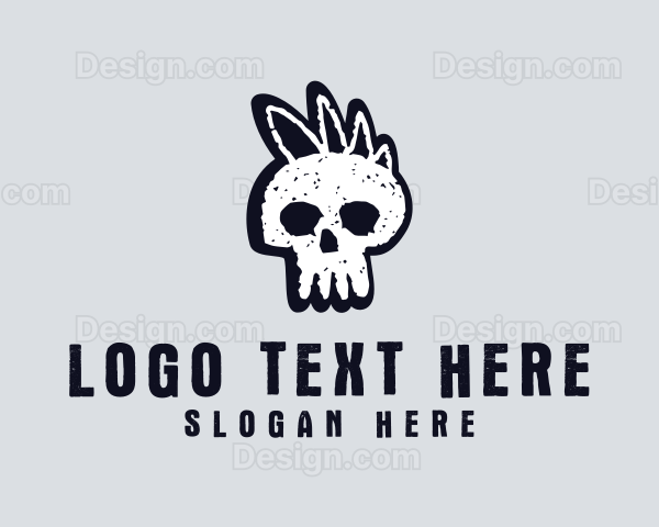 Dead Scary Skull Logo