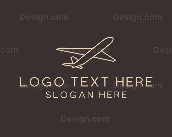 Travel Plane Outline Logo