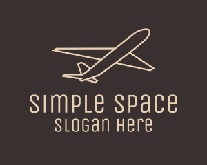 Travel Plane Outline logo design