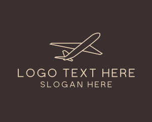 Travel Plane Outline logo