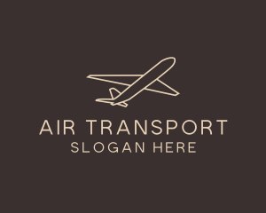 Travel Plane Outline logo design