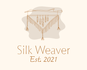 Woven Feather Tapestry  logo design