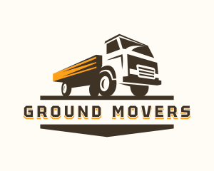 Trucking Construction Mover logo design