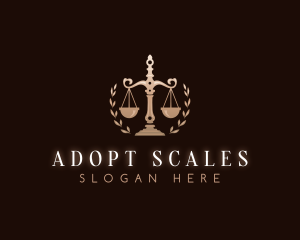 Luxury Law Justice Scales logo design