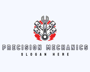 Garage Mechanical Piston logo design