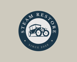 Retro Restoration Car logo design