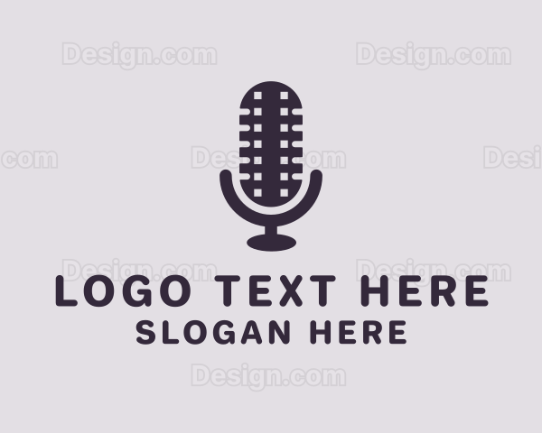 Film Strip Microphone Logo