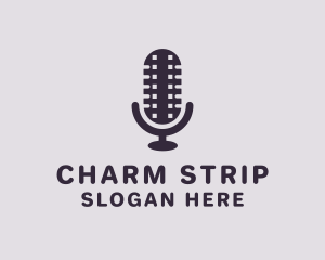 Film Strip Microphone logo design