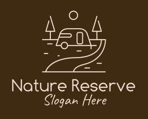 Camper Van Nature logo design