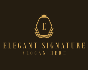 Elegant Monarch Crown logo design