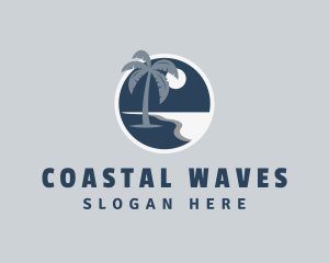 Island Beach Coast logo design