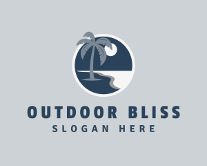 Island Beach Coast logo design