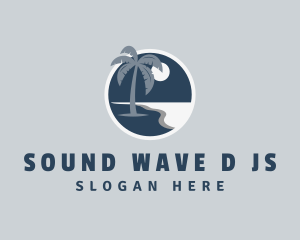 Island Beach Coast logo design