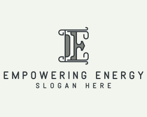 Modern Generic Company Letter E logo design