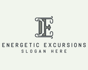 Modern Generic Company Letter E logo design