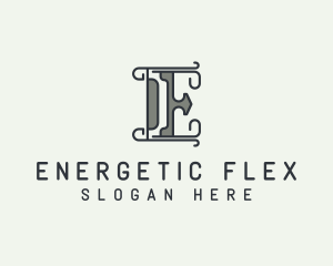 Modern Generic Company Letter E logo design