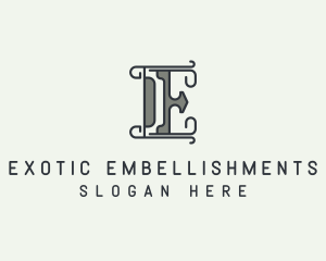 Modern Generic Company Letter E logo design