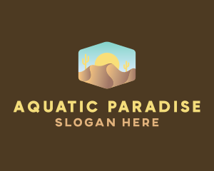 Sand Dune Desert  logo design