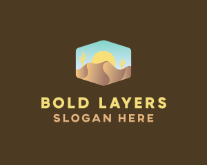 Sand Dune Desert  logo design