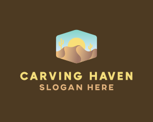 Sand Dune Desert  logo design