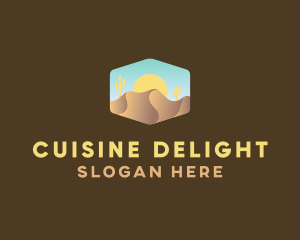 Sand Dune Desert  logo design