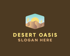 Sand Dune Desert  logo design