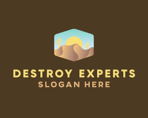 Sand Dune Desert  logo design