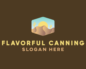 Sand Dune Desert  logo design