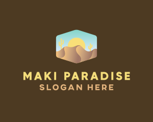 Sand Dune Desert  logo design