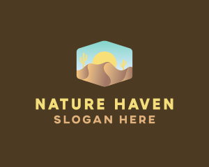 Sand Dune Desert  logo design