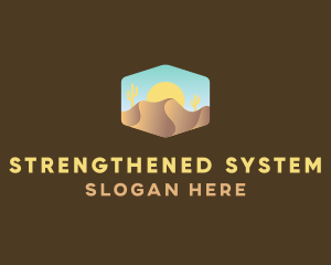 Sand Dune Desert  logo design