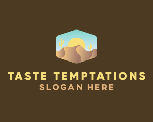 Sand Dune Desert  logo design