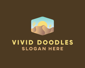 Sand Dune Desert  logo design