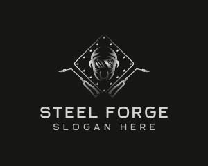 Steel Welder Maintenance logo design