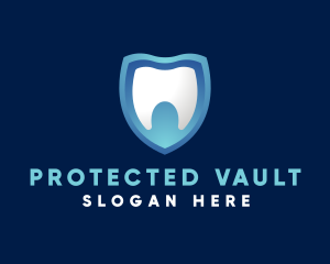 Dental Teeth Shield logo design