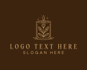 Flower Leaf Candlelight logo