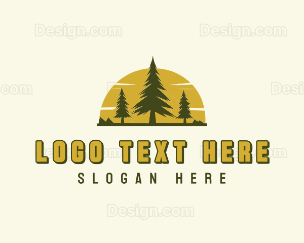 Forest Pine Tree Nature Logo