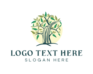 Branches - Feather Tree Nature logo design