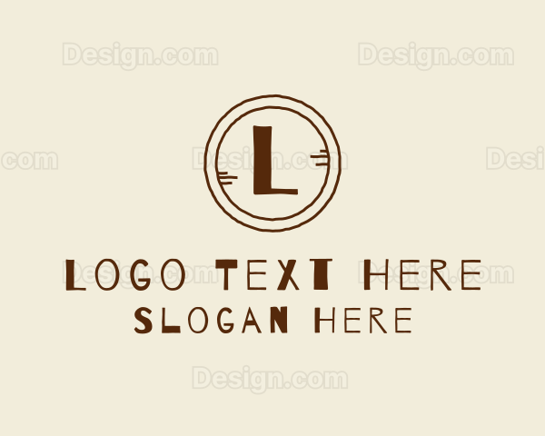 Wood Rustic Button Logo