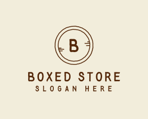 Wood Rustic Button  logo design