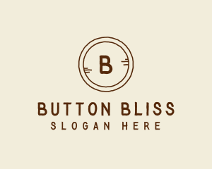 Wood Rustic Button  logo design